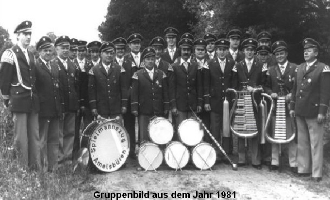 Gruppenbild aus dem Jahr 1981